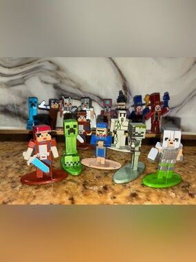 Minecraft Metal figurines